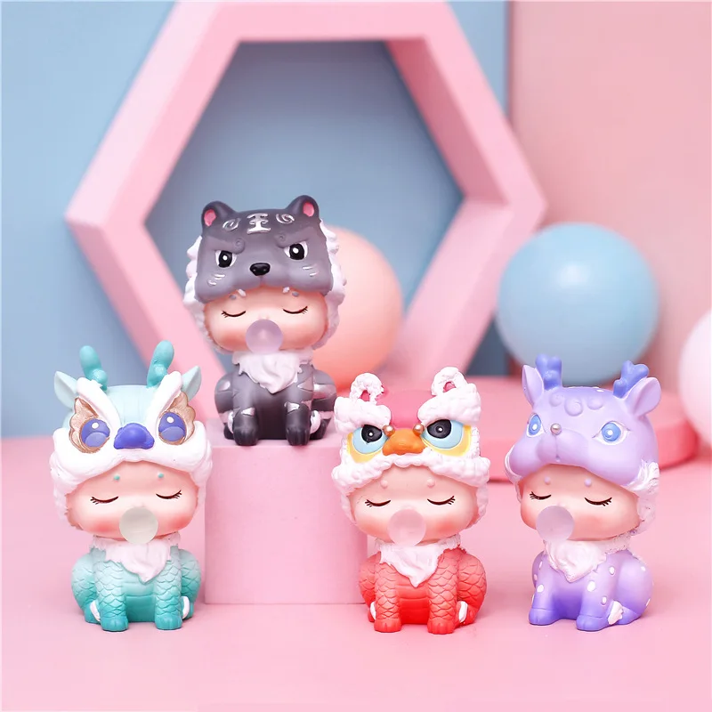 

2022 Surprise Figure Doll Pets Toy New Year Kawaii Monster Figure Collection Model Toy Home Decoration Blind Box Christmas Gifts