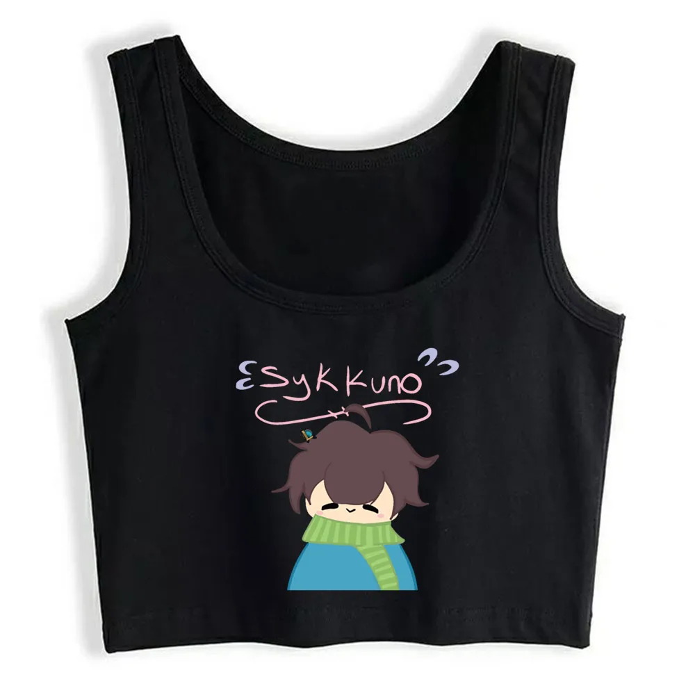 

Crop Top Women Sykkuno Anime Harajuku Tank Top Women Cotton Women Clothes