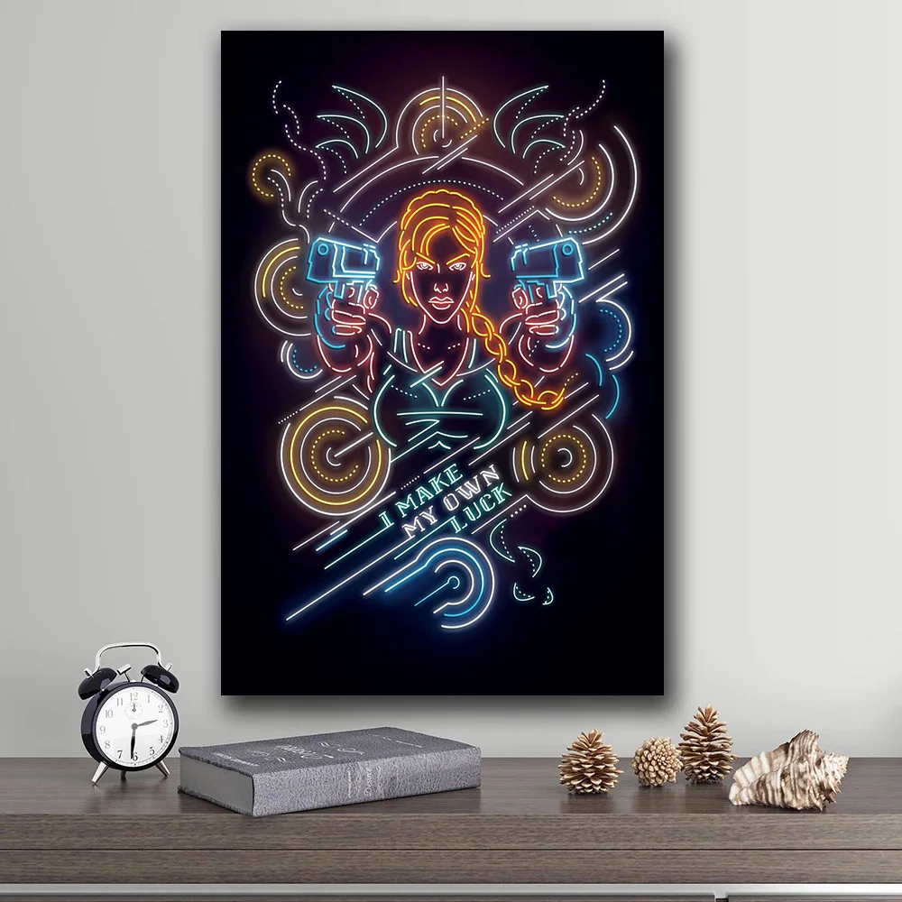 Постеры на холсте с рисунком из аниме гробница Лара Крофт | Дом и сад