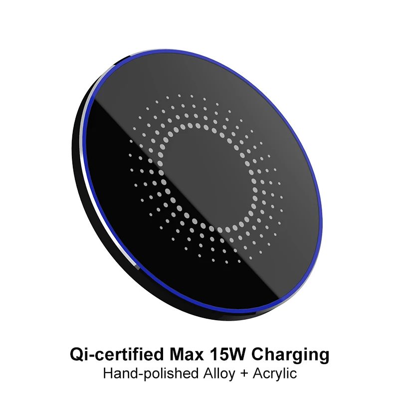15W black 15 Вт QI Быстрая зарядка беспроводное быстрое зарядное устройство usb tpye c QC 3,0 мобильная телефонная станция для iphone samsung s9 xiaomi SIKAI - Тип штекера: 15W black