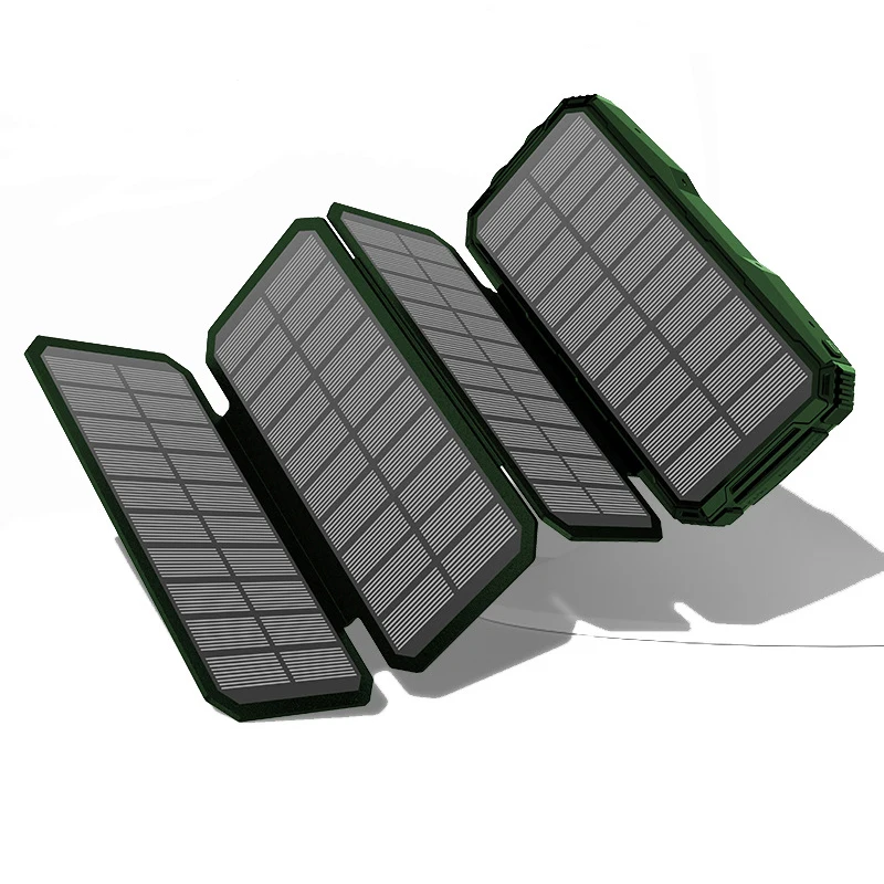 

20000mAh Solar Power Bank For iPhone 12 Xiaomi Huawei Samsung Powerbank Portable Solar Panel Charger External Battery Power Bank