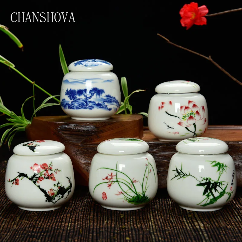 CHANSHOVA Классический китайский стиль белый фарфоровый чайный ящик мини