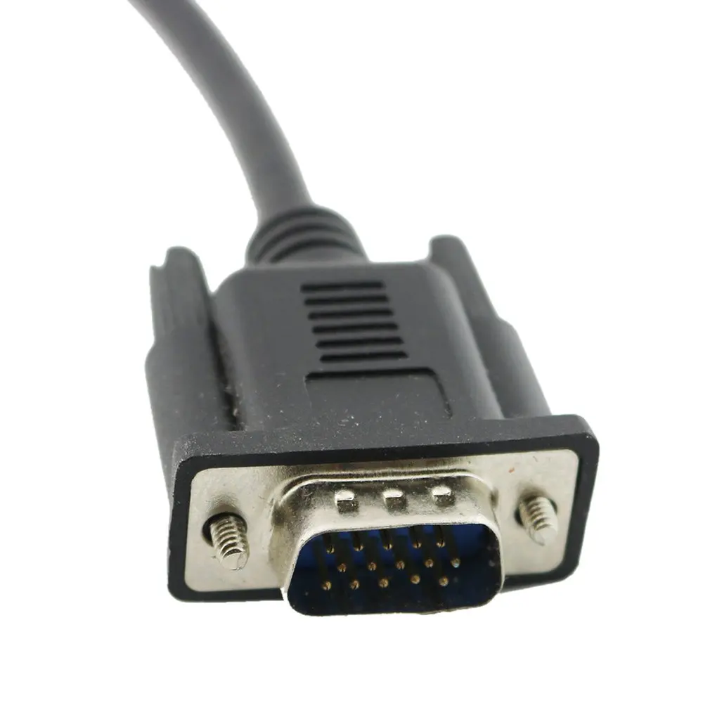 HD 15Pin VGA D Sub DB15 короткий видеокабель штекер для монитора 30 см|Кабели VGA| |