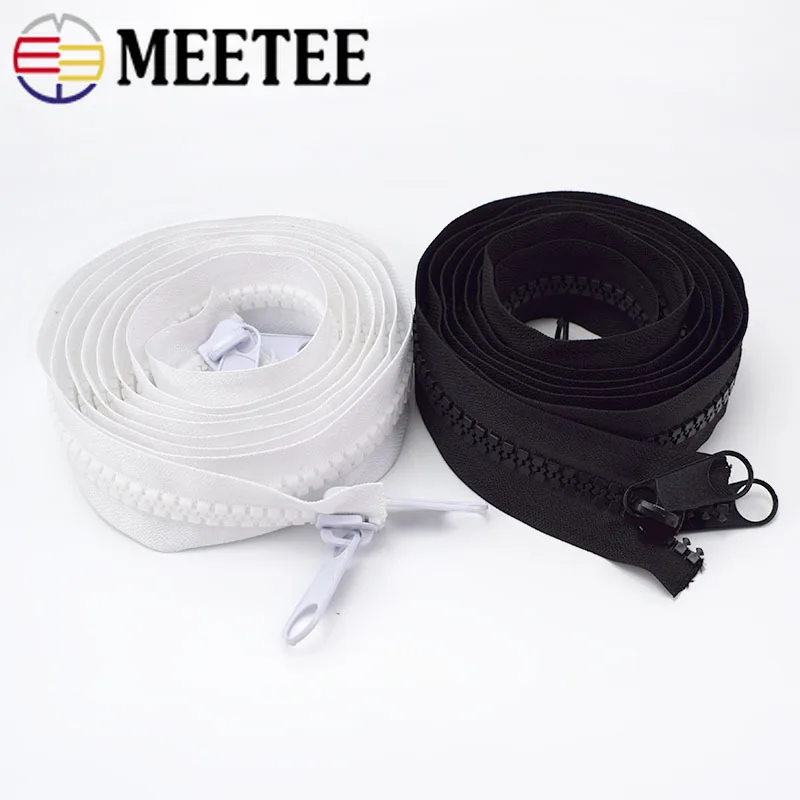 Meetee 10 # резиновая молния + односторонняя/Двусторонняя Натяжная головка с открытым