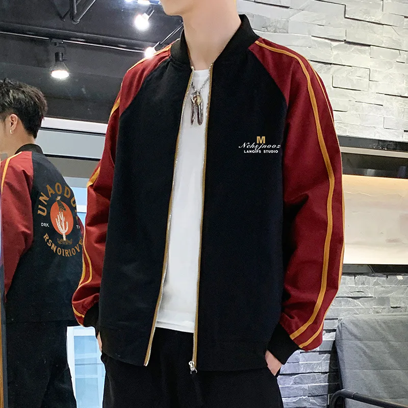 Весенняя и Осенняя мужская куртка трендовая Молодежная повседневная