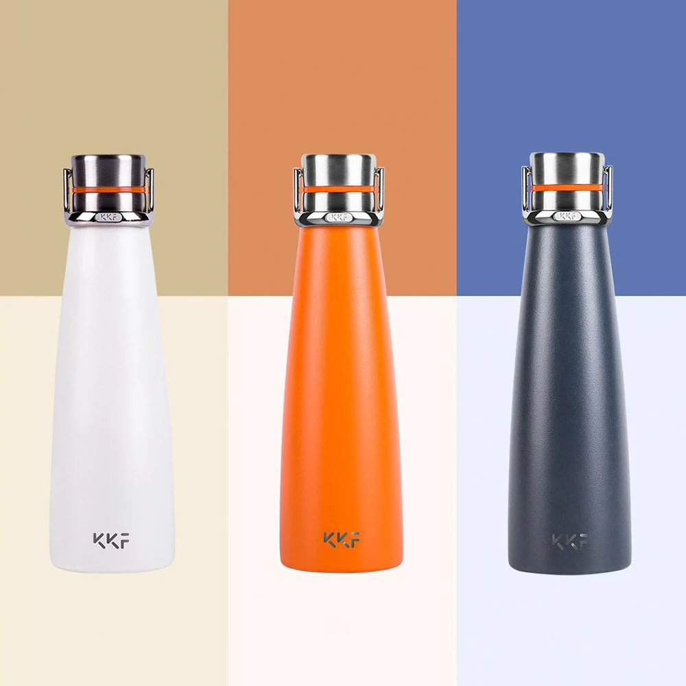 Youpin KKF Vacuum Bottle 24h Insulation Thermoses 316 Stainless Steel Thermos Flask Travel Sport Mug 475ML Smart Temperature Cup