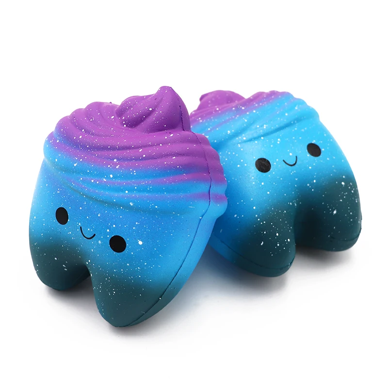 Зубной-фигурка сжимающаяся игрушка PU Моделирование звёздное небо модель зуба