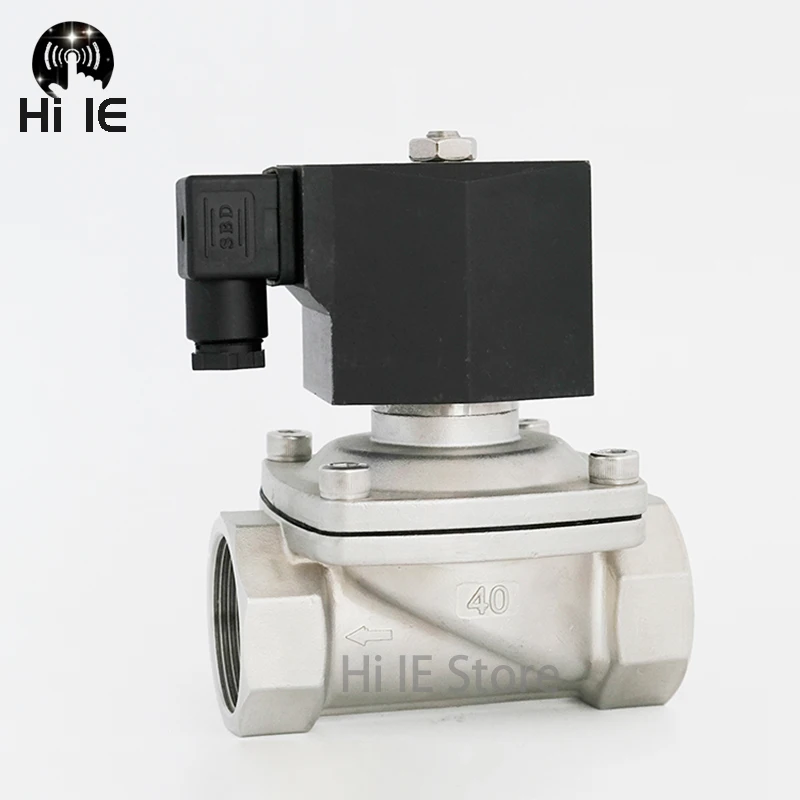 DN15 DN20 DN25 32 DN40 DN50 AC 220V DC 24V 304 нержавеющая сталь нормально закрытый Соленоидный