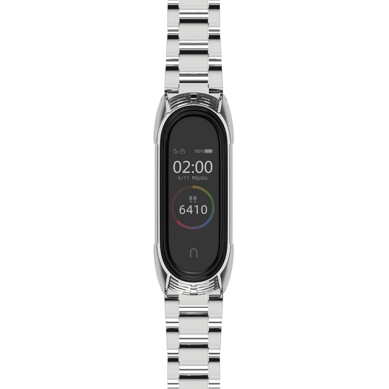 Mi jobs mi band 4 ремешок металлический для Xiaomi mi браслет 4 браслет из нержавеющей стали mi Band 4 ремешки на запястье mi Band 3 NFC Global