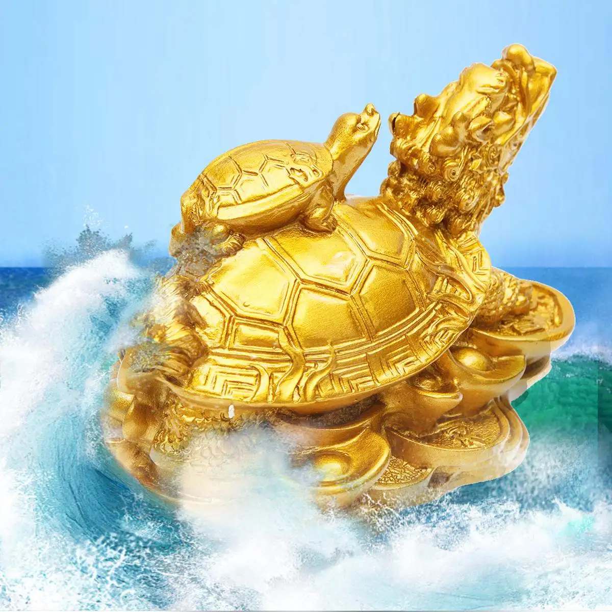 Lucky китайская фигурка дракона статуя украшения фэн шуй ремесло на удачу и успех украшения старинные дома геомантия