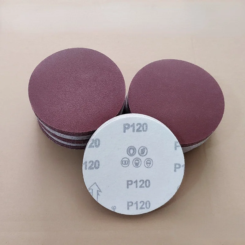 

10/50/100PCS 4Inch 100mm Red Sanding Round Dry Flocking Sandpaper Pad Disk Sand Sheets Grit 60-1000 Hook And Loop Sanding Disc