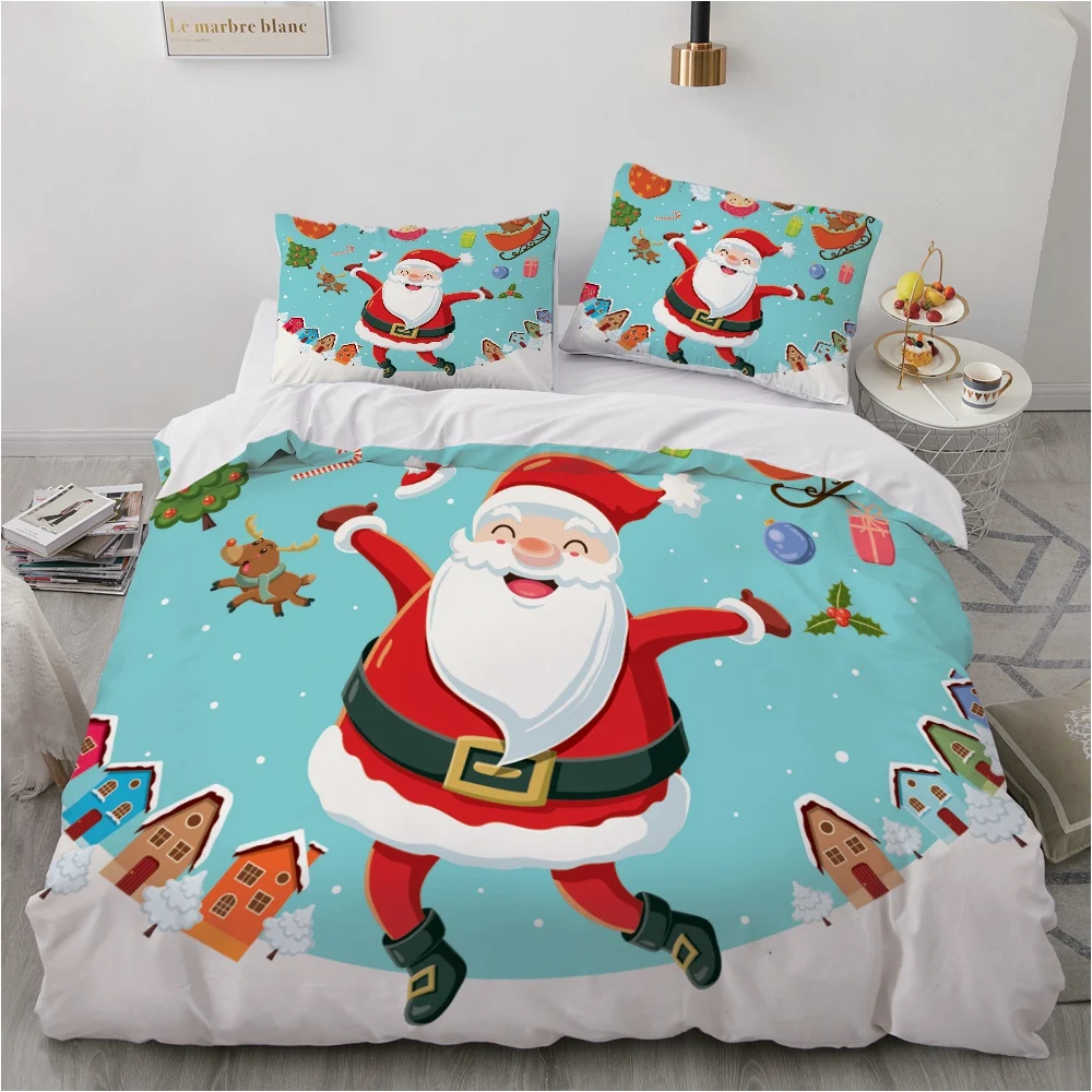 

3D Printed Bedding Sets luxury White Santa Claus Roclet Astronaut Single Queen Double Full King Twin Bed For Home Duvet Cover