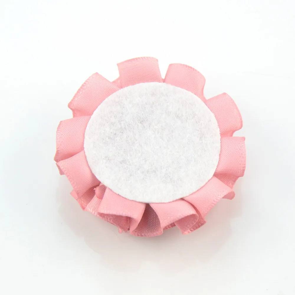 

20pcs/lot 5cm Ribbon Pleated Cloth Flower Headwear Headband Accessories Flower Clothing Hair Apparel Accessories Wholesale
