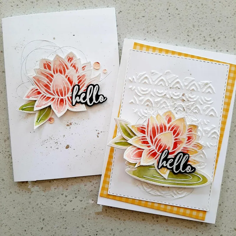 Прекрасный Lily Pad прозрачный Штамп для DIY скрапбукинга карты изготовления детей