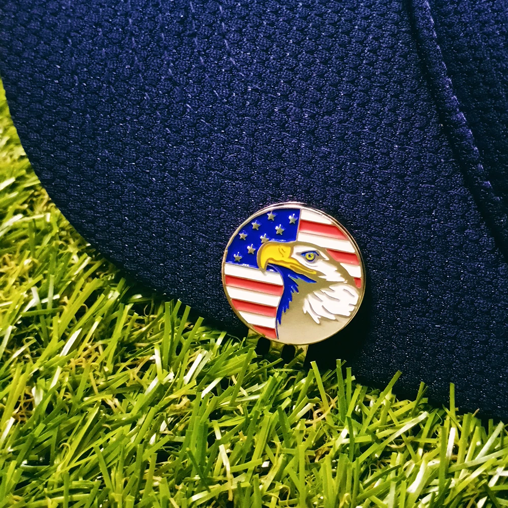 PINMEI Embossied Golf Ball Marks наборы из 5 маркеров для гольфа Подарки для гольфа для леди / детей, подходящие для любых магнитных зажимов для шляп для гольфа