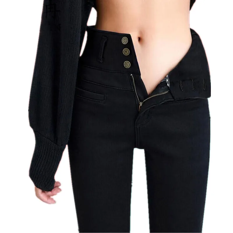 Женские джинсы с высокой талией весенние сексуальные обтягивающие для девочек