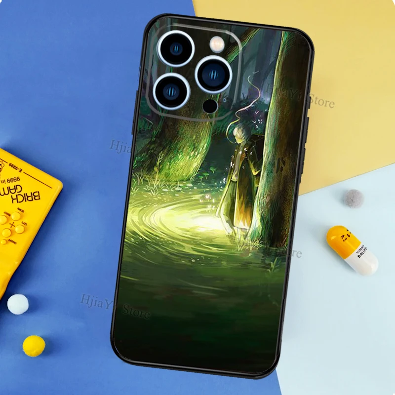 Силиконовый чехол для телефона с рисунком японской манги iPhone 13 Pro Max 12 Mini 11 14 15 XS MAX