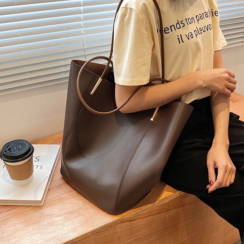 

Женская сумка-мешок из искусственной кожи, большая ВМЕСТИТЕЛЬНОСТЬ