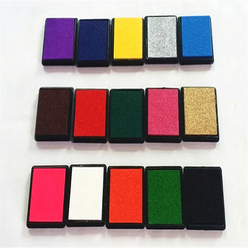 Разнообразные красивые чернильные подушечки на масляной основе для рукоделия