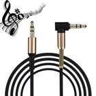 Аудиокабель со штекером Aux 3,5 мм, аудиокабель 3,5 мм для автомобильных наушников JBL, для iPhone, Xiaomi, Redmi 5 Plus, шнур Aux