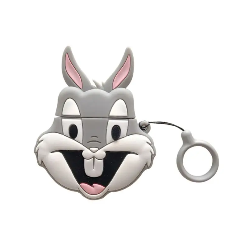 Защитный противоударный чехол с милым кроликом и животным узором мягкий