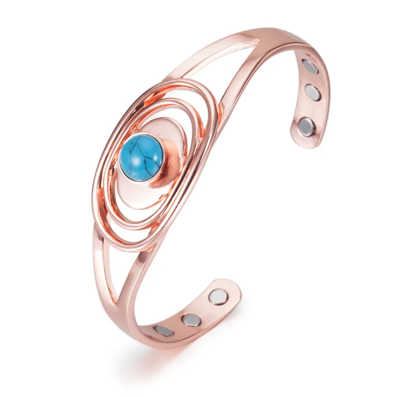 Новинка Модный магнитный медный браслет WENDYFO из нержавеющей стали для мужчин и