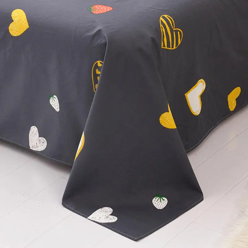 Простыня двуспальная 1 шт. 100% чистый хлопок простыня для двуспальной кровати