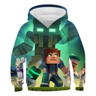 Новинка, детские толстовки My World, куртка для игр для девочек и мальчиков, свитер, модный топ, толстовка большого размера с круглым вырезом в стиле Харадзюку, детская одежда