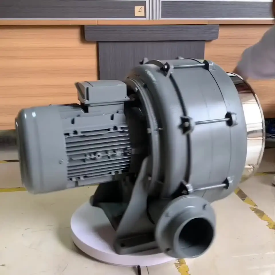 

HTB75-032 three phase 0.4KW High speed centrifugal blower for food machinery