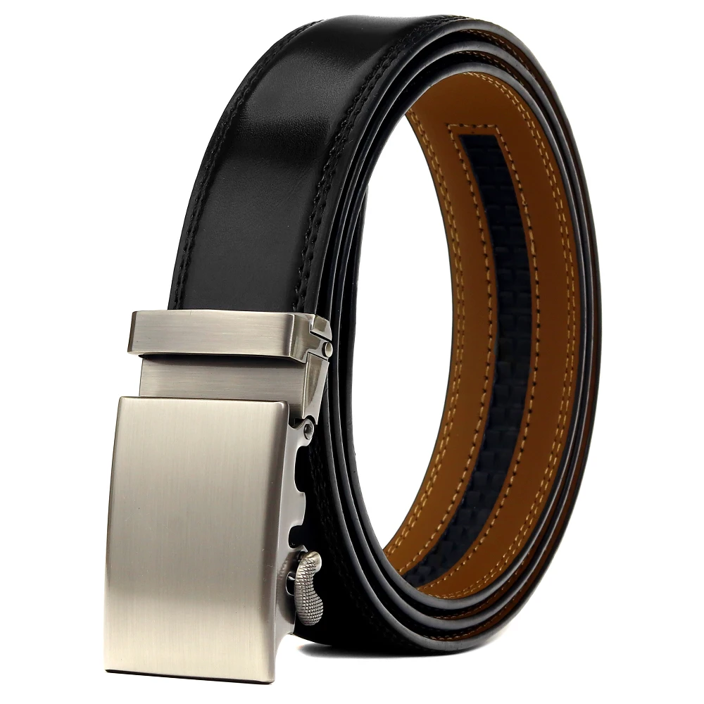 

BATOORAP Formal Genuine Leather Belts For Men High Quality Designer Luxury Cowhide Fashion Black Male Waist Strap Belt WL-E041