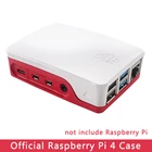 Оригинальный Официальный чехол Raspberry Pi 4, пластиковый корпус белого и красного цвета для модели Raspberry Pi 4 B