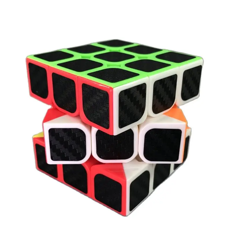 ЮМО и рисунком кунг фу Longyuan 3x3x3 карбоновое волокно Стикеры волшебный куб