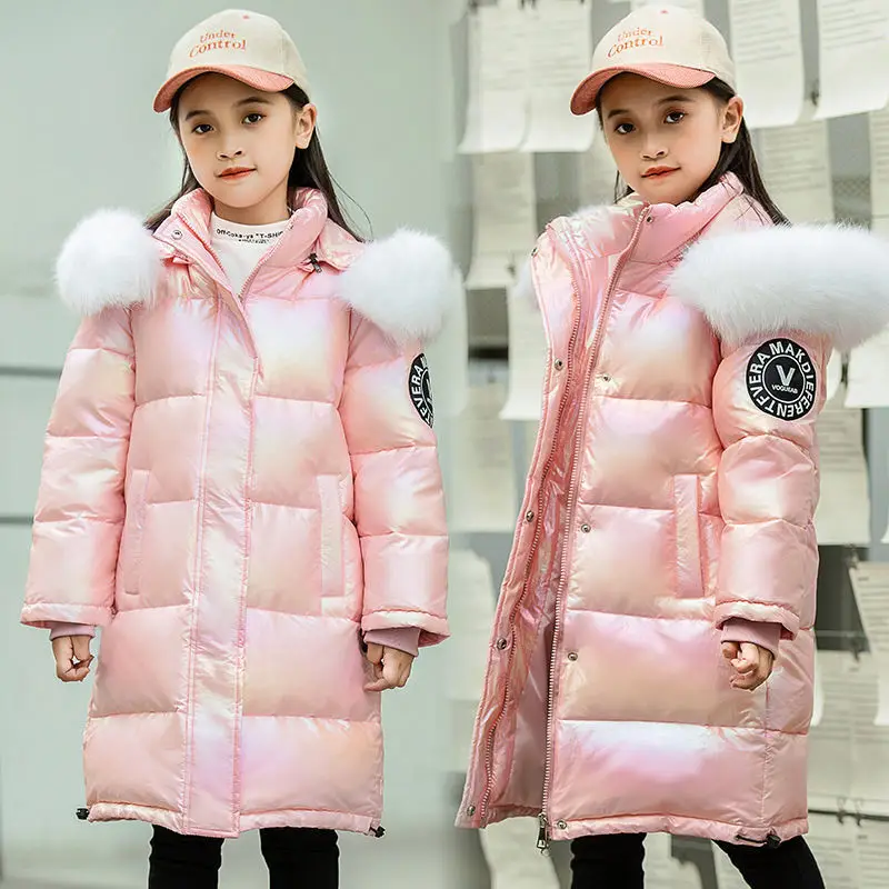 

New Warm Jacket For Girl Winter Clothes Children's Thicken Outerwear Clothing Parka Kids Coat Snowsuit Boy Casual Overcoat 4-12Y