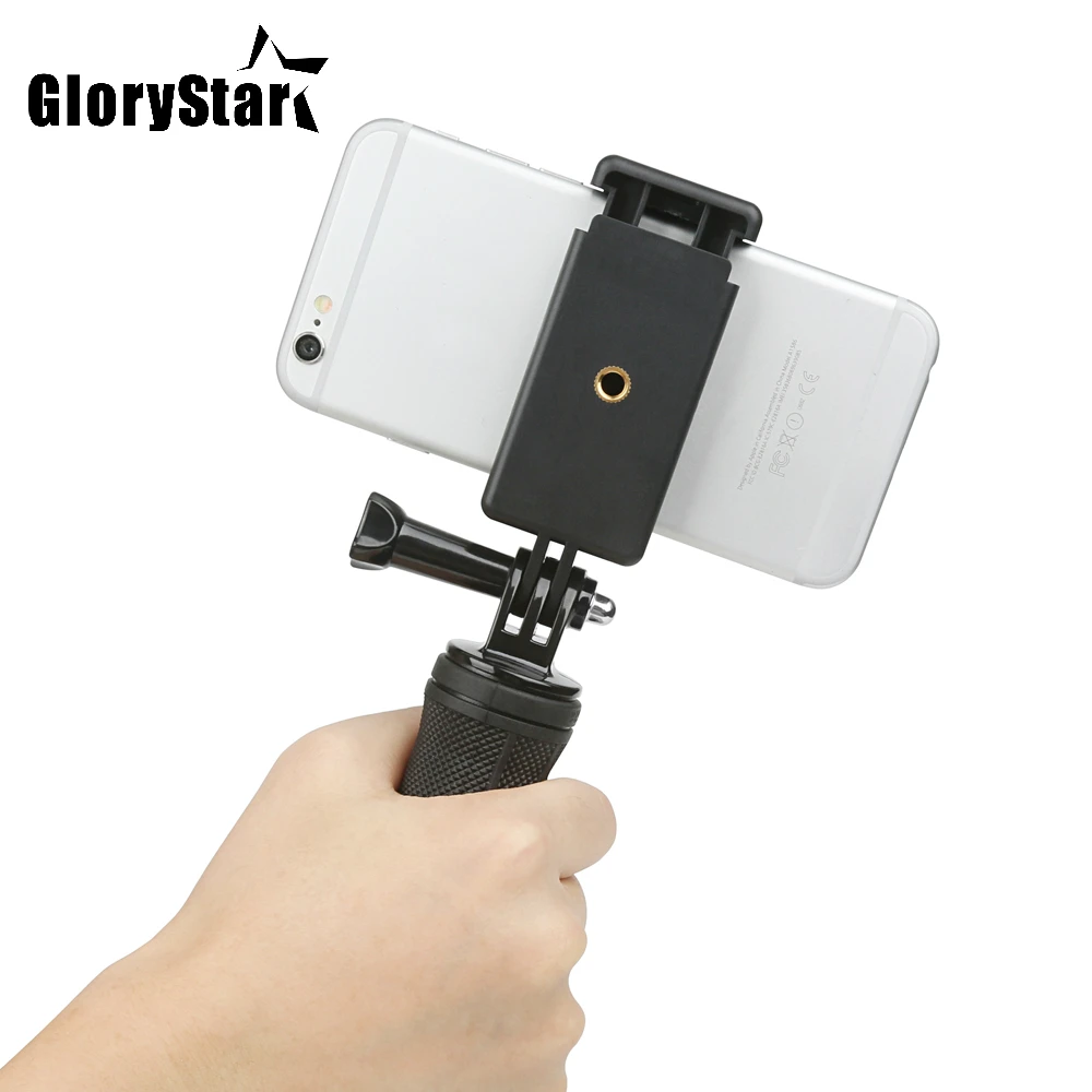Mobile Phone Clip with 1/4 Screw Hole and Adapter Tripod Holder Mount for iPhone X 8 7 plus Xiaomi Note Redmi Samsung s6 Huawei |