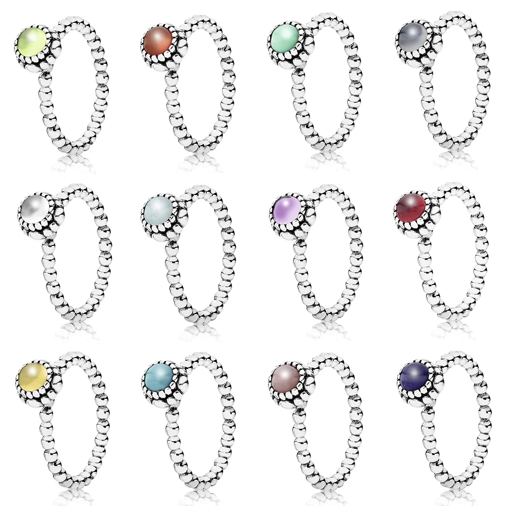 Высокое качество 100% S925 стерлингового серебра декабрь Новый 1: 1 день рождения