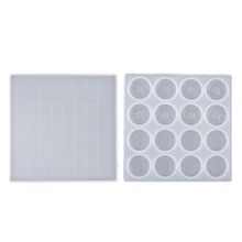 Handmade Chess Set and Checker Game Board Resin Casting Mold International Checkers Toy Silicone Mould Epoxy Resin Craft HX6F