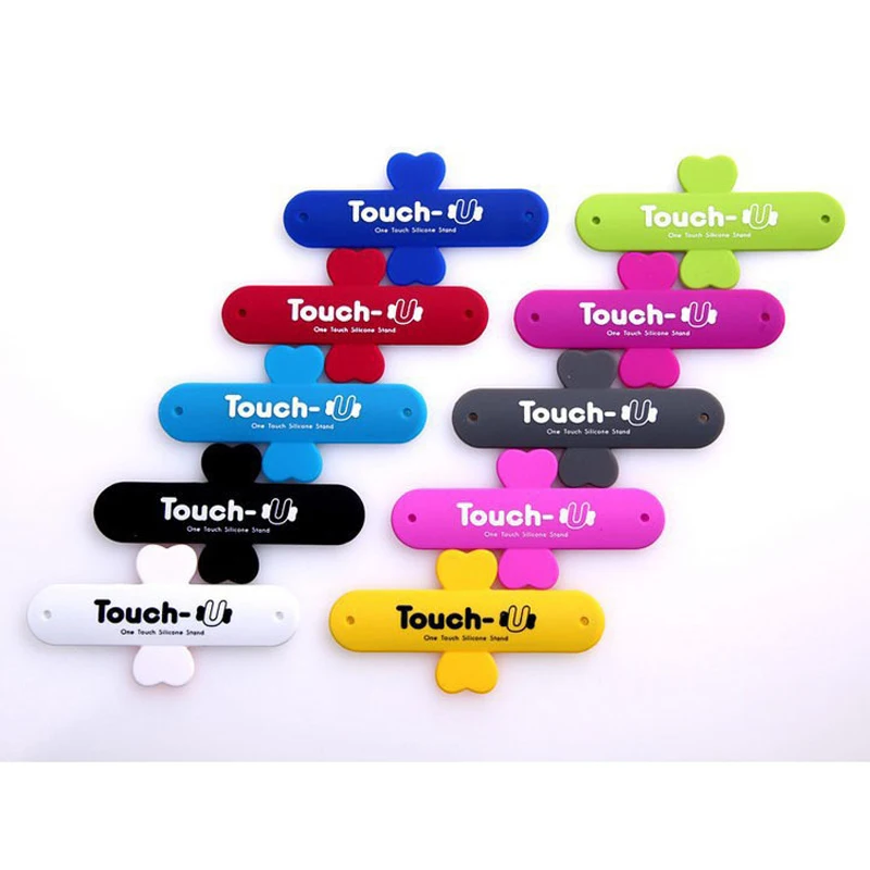 Gourde 3Pcs/5Pcs/10Pcs Touch U Mini Silicone Holder For iPhone X 6 7 8 Universal Portable phone holder for Samsung Huawei Xiaomi | Мобильные