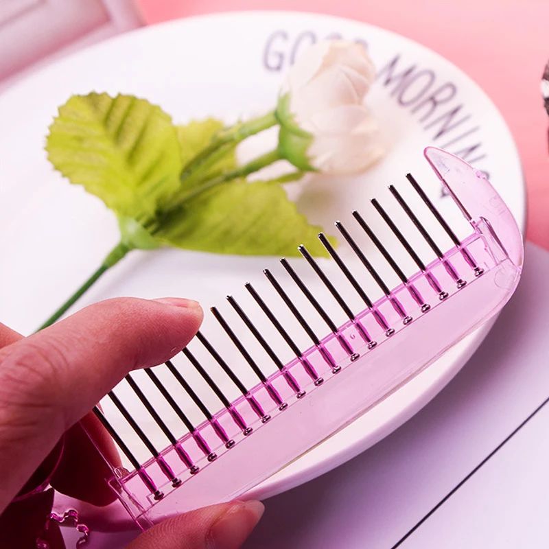 Расческа для волос 1 Ряд Зубов Сталь зуб гребень парика специальный Пластик Анти