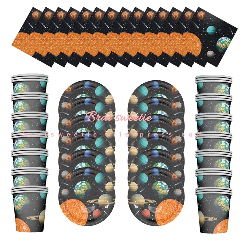 44 шт Космос солнечная система планета Galaxy партии 12 гостевых для детской