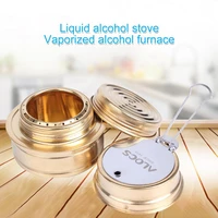 mini alcohol stove portable spirit burner practical good backpacking stove copper brass sealing brass construction