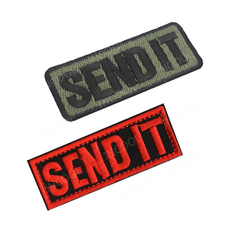 Send it Embroidery Patch US Army Military Tactical Patches Sniper Emblem Appliques Embroidered Badges Drop Shipping | Дом и сад