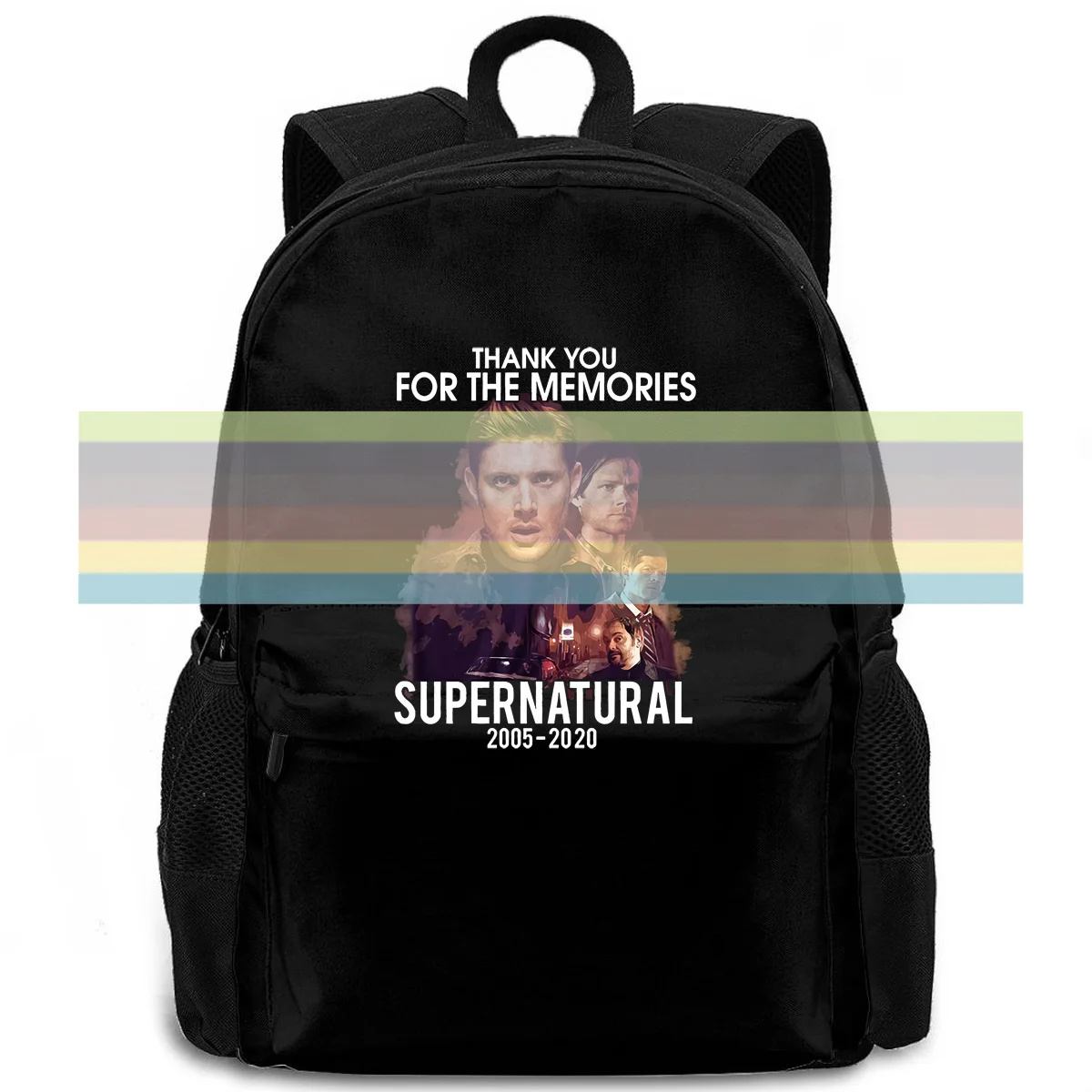 

15 Years of Supernatural 2005 2020 Sides Printing Handmade New Design Male Designing women men backpack laptop travel