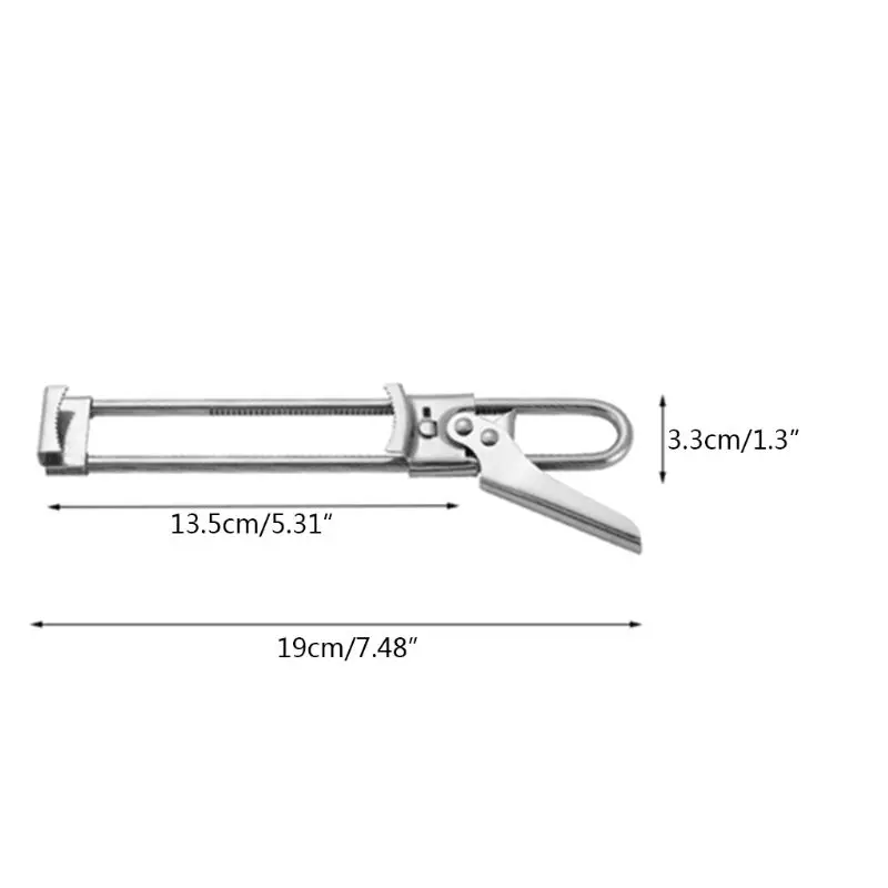 

Professional Beer Bottle Opener Adjustable Stainless Steel Jar Lid Can Openers Gripper Kitchen Supplies