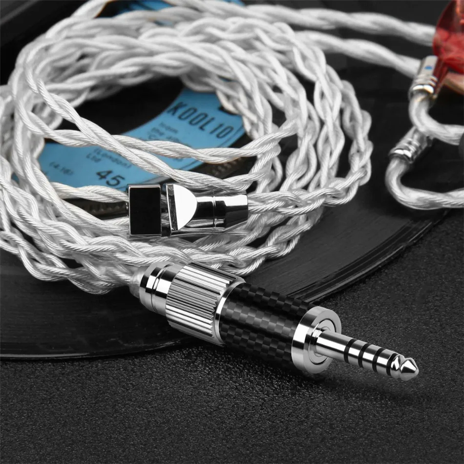 

8 In 1 Multi-Function Audio Adapter With Type-C XLR 2.5 3.5 4.4 6.35mm Plug For HiFi Headphone Cable Rhodium Copper Self-Locking