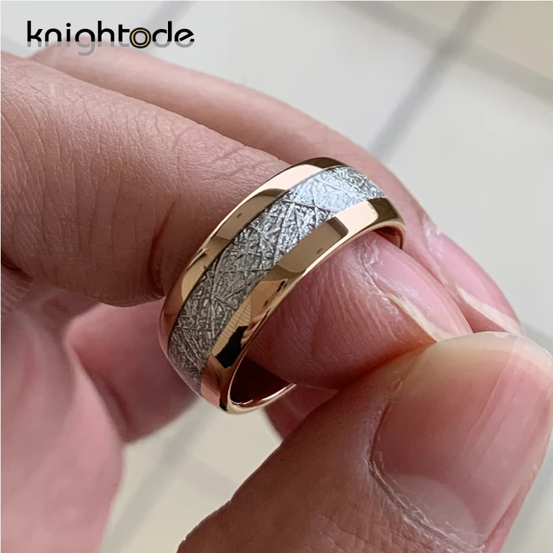 8 мм розовое золото вольфрамовые карбидные кольца с надписью Forever Love обручальные