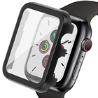 Металлический чехол и закаленное стекло для apple watch 42 мм 38 мм 44 мм 40 мм, чехол для iWatch SE 6 5 4 3 2 1, защитный чехол с рамкой для часов