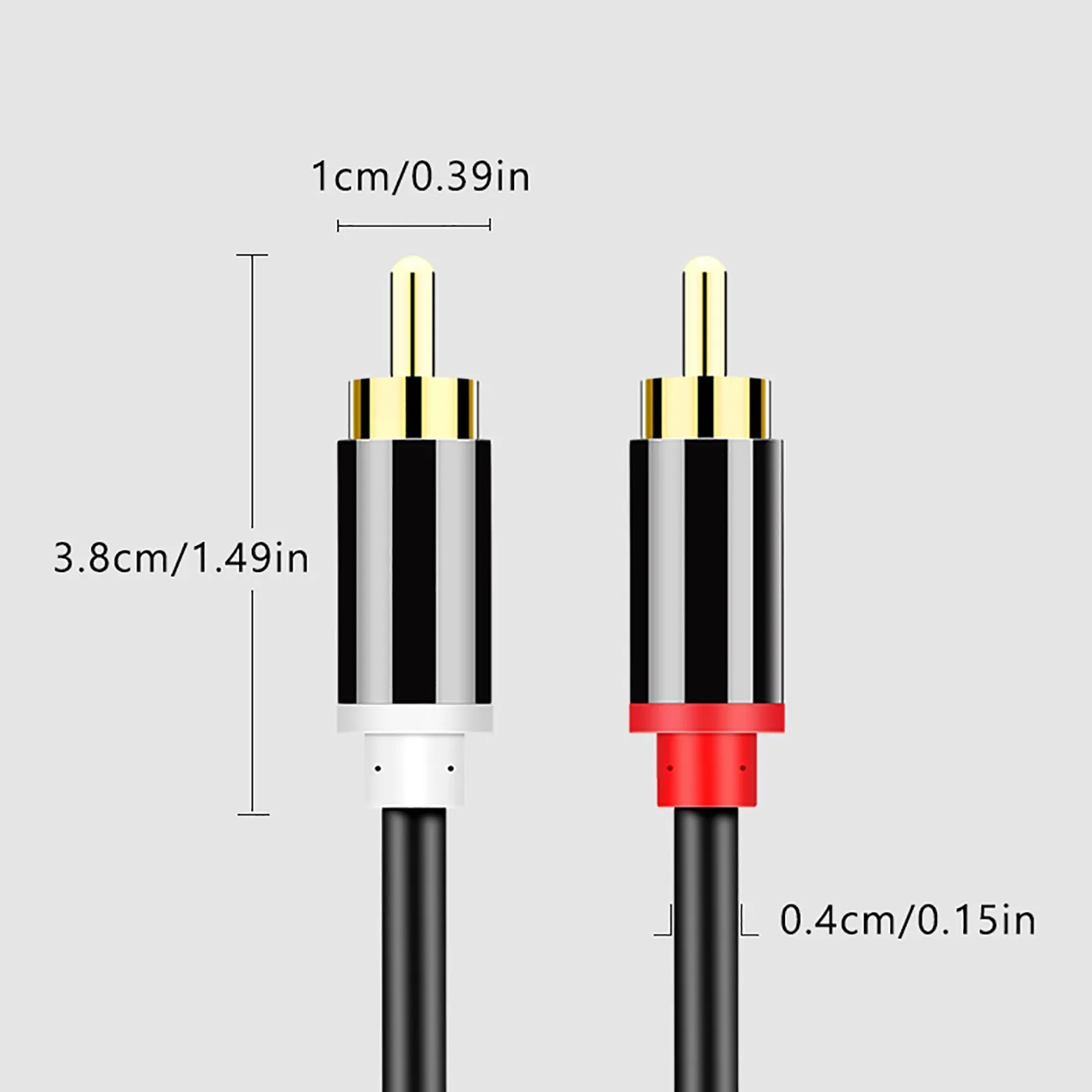 

Pure Copper Hi-fi Copper Stereo 2rca To 2rca Male Audio Signal Cable Amplifier Video Cord Hi-end Monsters Gold-plated Rca Plug
