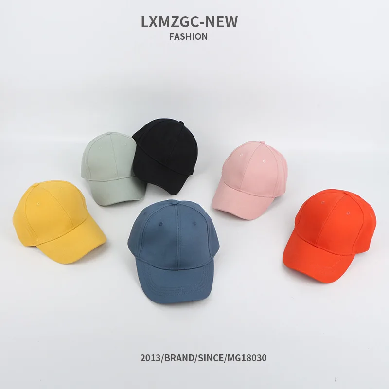 Бейсболка детская нового стиля 2020 года, однотонная, световая доска, корейский универсальный вариант, для мальчиков и девочек, на открытом воздухе, с козырьком от солнца.