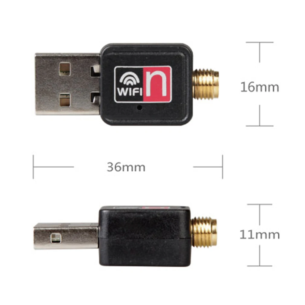 

Hot Sale Mini PC wifi adapter 150M USB WiFi antenna Wireless Computer Network Card 802.11n/g/b LAN+ Antenna Promotion New