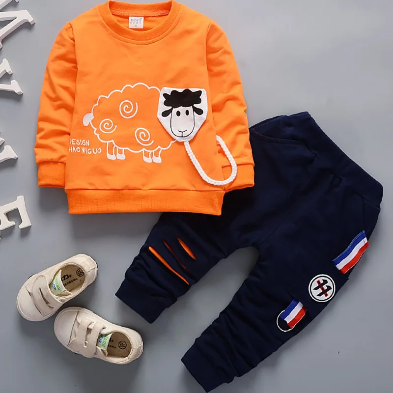 Новое поступление 2018 новый костюм для мальчиков и девочек весенние осенние